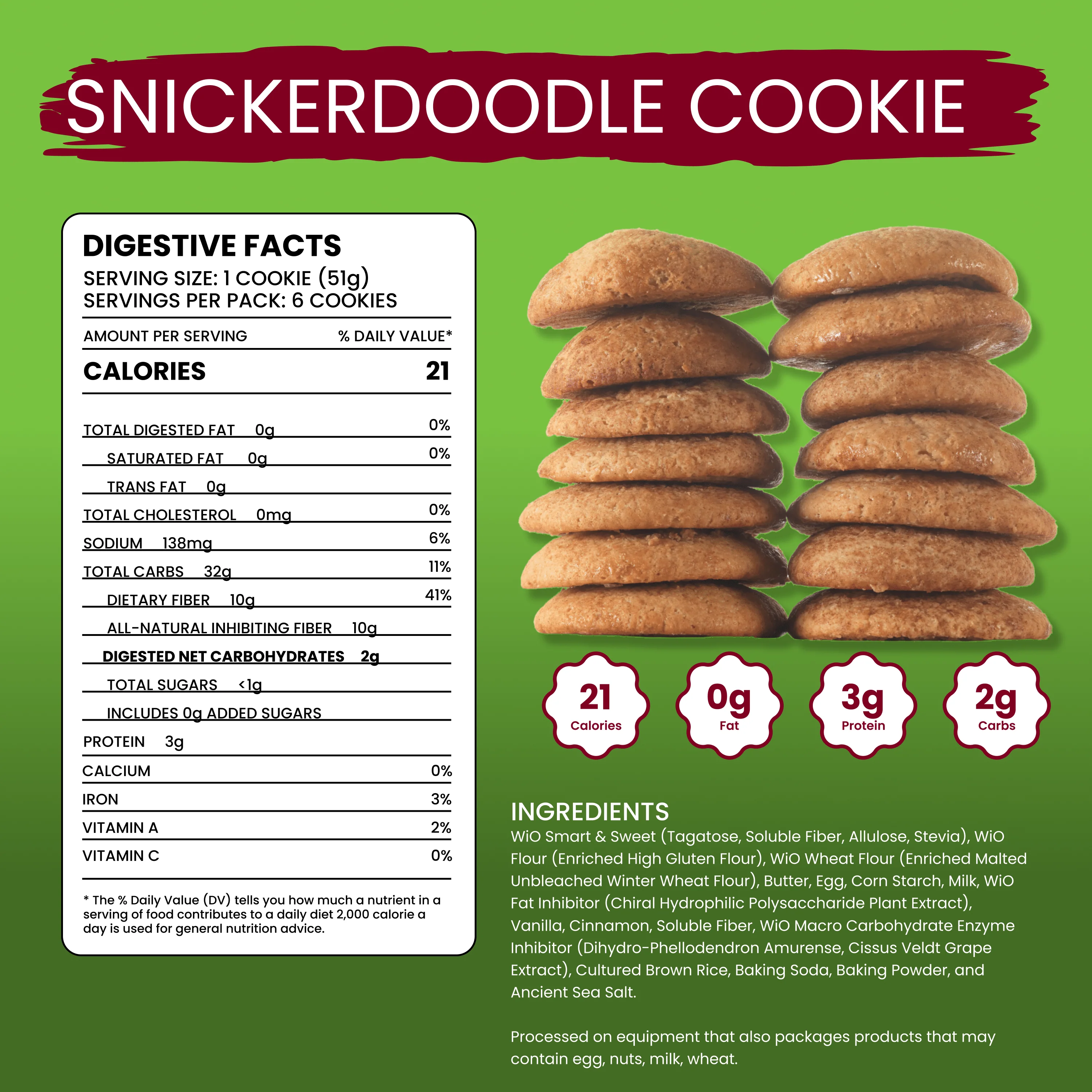 WiO Snickerdoodle Cookies (6-Pack) - Image 5