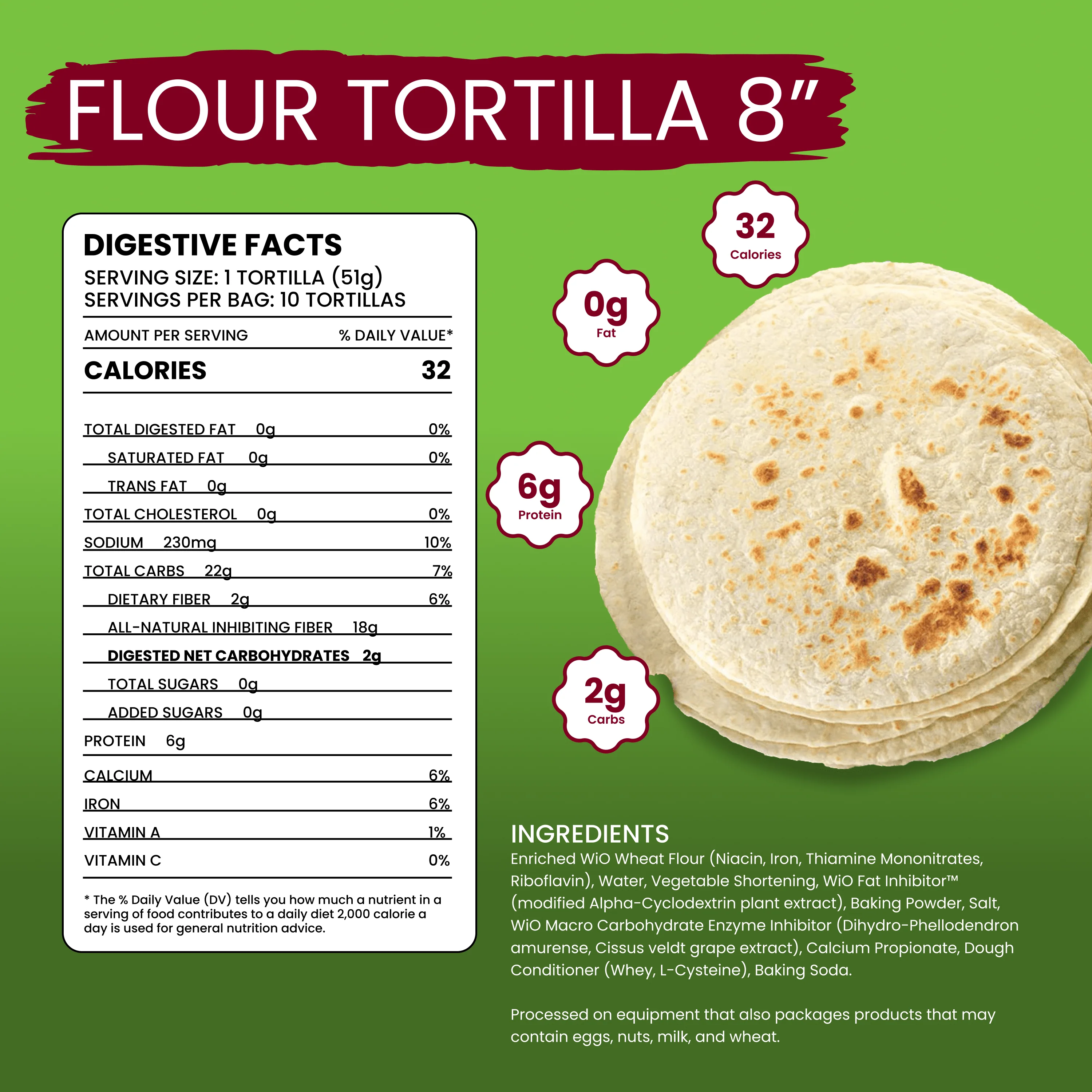 WiO Flour Tortillas 8" - Image 5