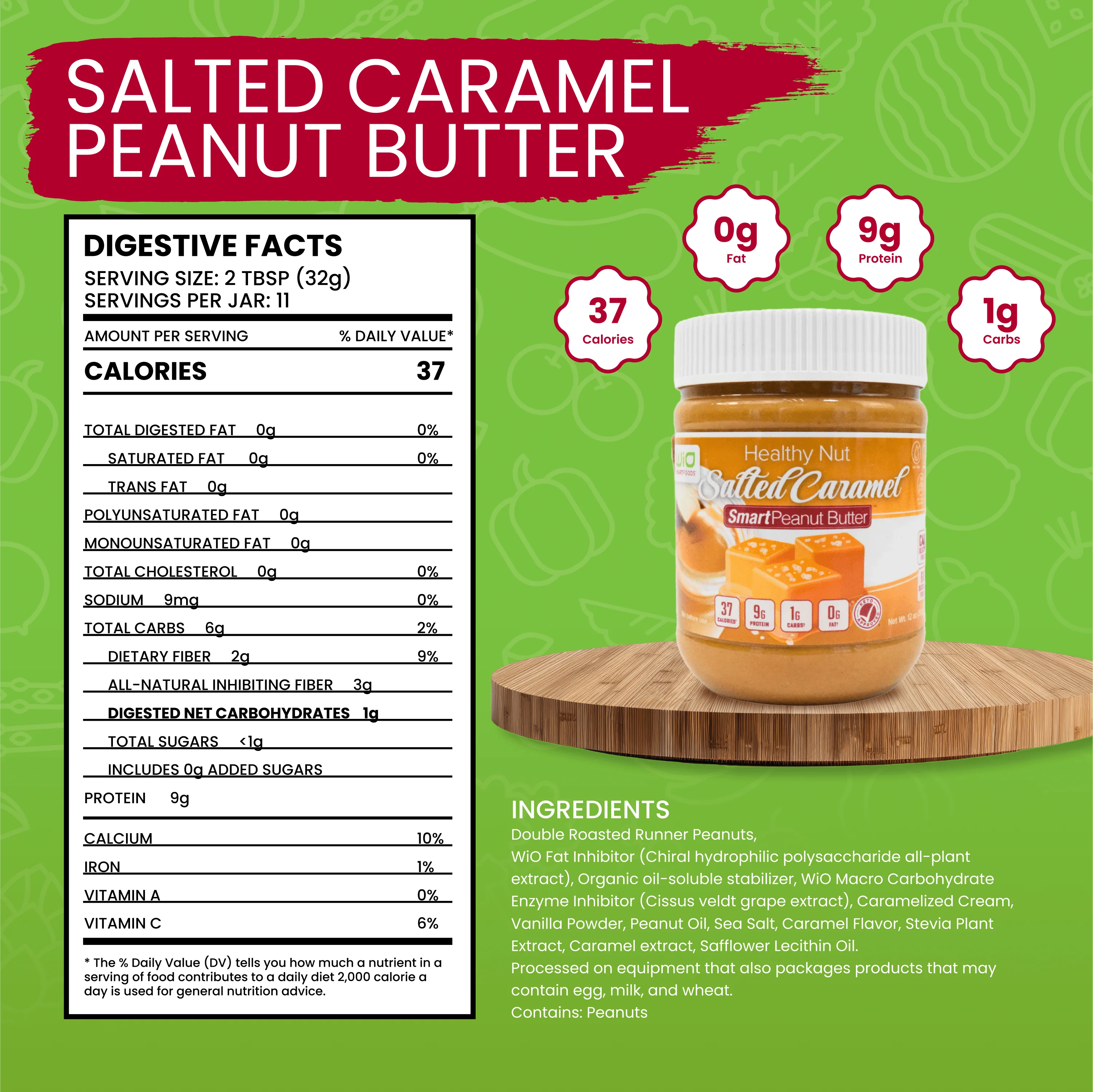 WiO Salted Caramel Peanut Butter - Image 5